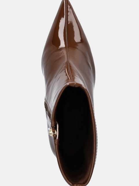 Steve Madden botki Easy St. kolor brązowy na szpilce 11004817