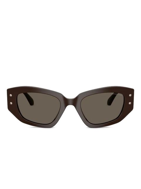Michael Kors Le Praz geometric-frame sunglasses - Brown - zdjęcie produktu nr 1