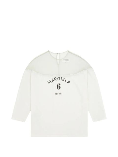 MM6 Maison Margiela logo T-shirt - White - zdjęcie produktu nr 1