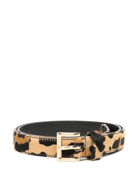 Prada leopard-panel belt - Neutrals - zdjęcie produktu nr 1