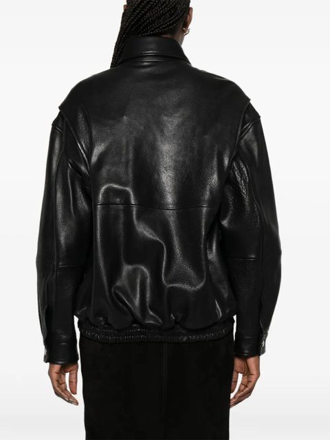 Nour Hammour Doran leather jacket - Black