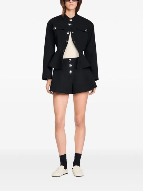 SANDRO press-stud-fastening shorts - Black - zdjęcie produktu nr 2