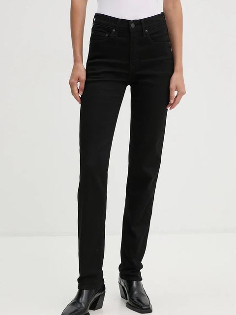 Levi's jeansy 724 HIGH RISE STRAIGHT damskie kolor czarny 18883 - zdjęcie produktu nr 1