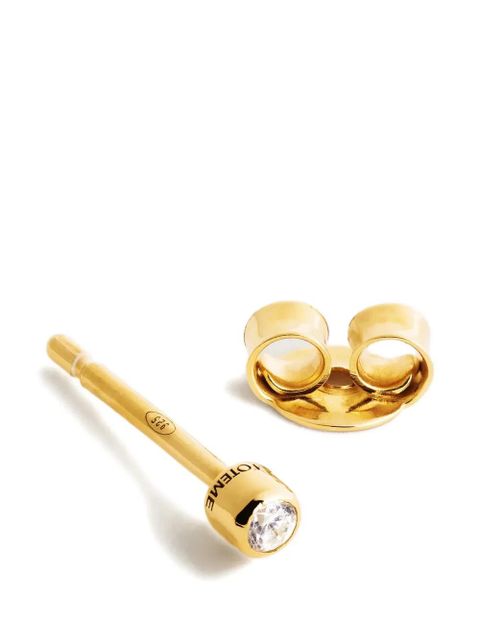TOTEME mini diamond studded earrings - Gold