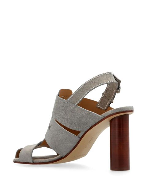 JW Anderson 95mm suede pumps - Grey