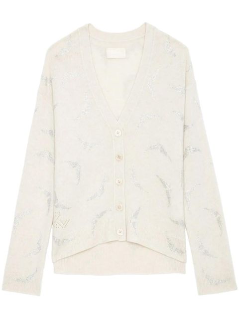 Zadig&Voltaire Mirka Strass Wings cardigan - Neutrals - zdjęcie produktu nr 1