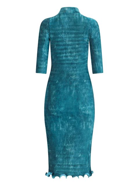 FENDI pleated faded midi dress - Blue - zdjęcie produktu nr 1