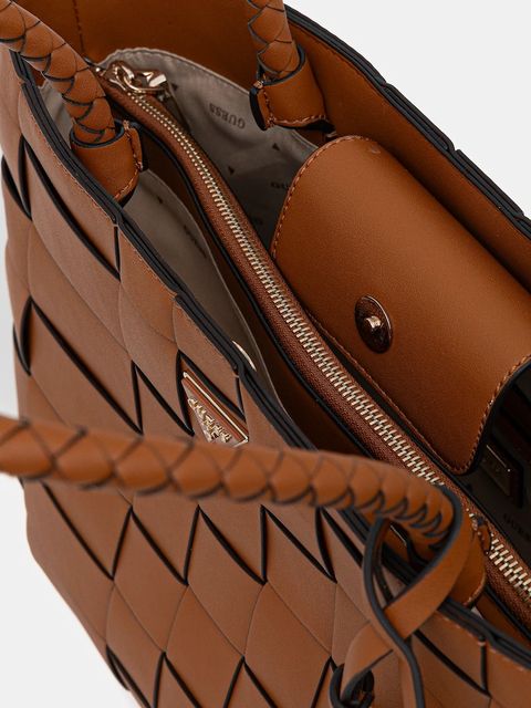 Guess torebka MAYLEE kolor brązowy HWWG96 61220