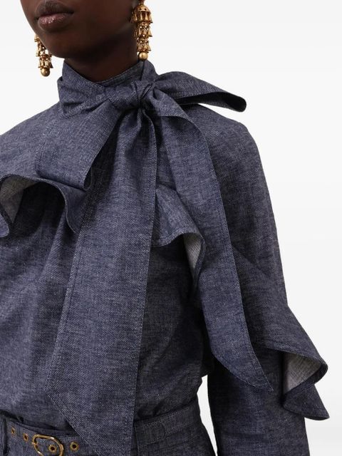 ZIMMERMANN Hypnotic blouse - Blue