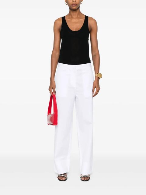 TOTEME twisted-seam trousers - White