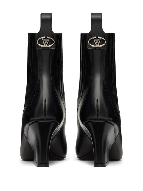 Valentino Garavani 75mm VLogo Lockette Beatle boots - Black