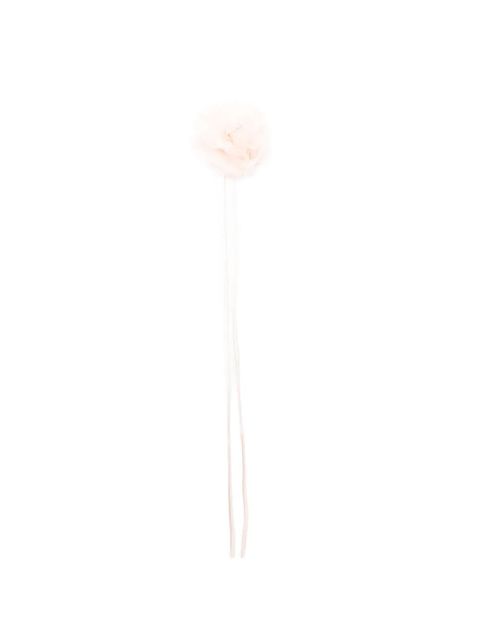 Max Mara floral-applique ribbon-detail brooch - Neutrals - zdjęcie produktu nr 1
