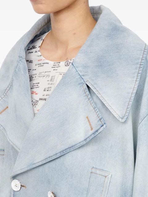 MM6 Maison Margiela buttoned-up cotton jacket - Blue