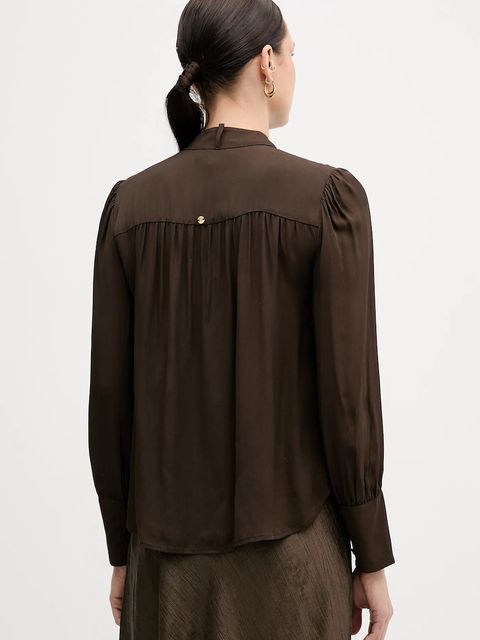 Pedro del Hierro koszula damska kolor brązowy regular 6632015 - zdjęcie produktu nr 2