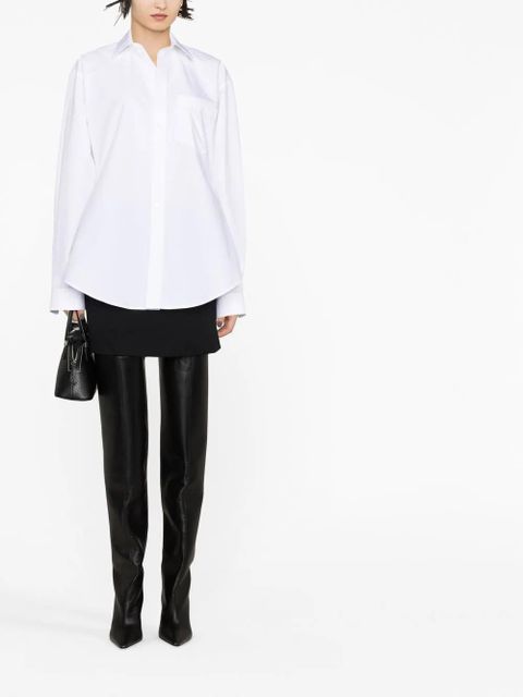 Balenciaga hourglass-shape long-sleeve shirt - White - zdjęcie produktu nr 2