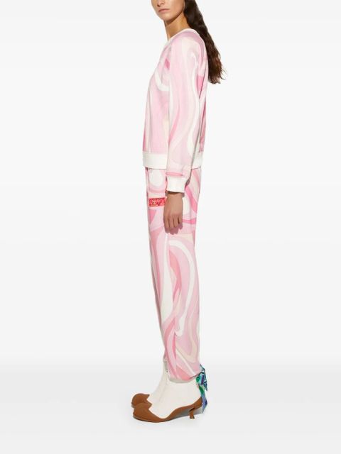 PUCCI Marmo-print fleece sweatshirt - Pink - zdjęcie produktu nr 2