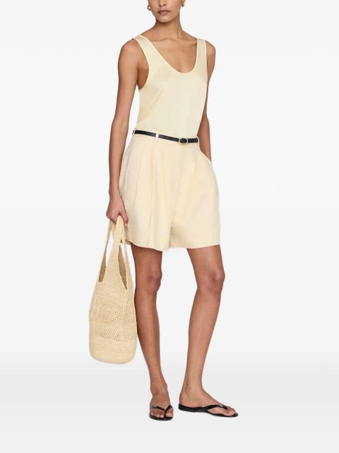 ANINE BING Lea scoop-neck top - Yellow - zdjęcie produktu nr 2