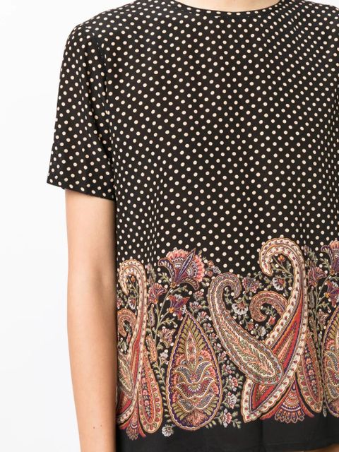 ETRO paisley-print silk blouse - Multicolour