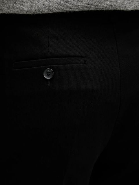 Sisley spodnie damskie kolor czarny proste high waist 4K2ZLF03V