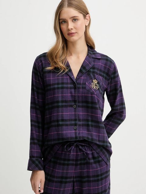 Lauren Ralph Lauren piżama damska kolor fioletowy ILN92457F