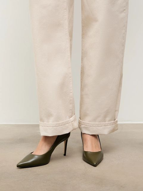 Answear.LAB szpilki skórzane kolor zielony - zdjęcie produktu nr 1