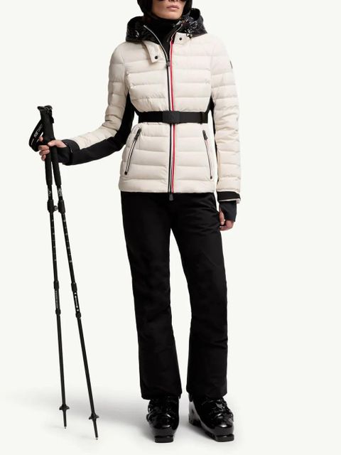 Moncler Grenoble padded hooded coat - Neutrals