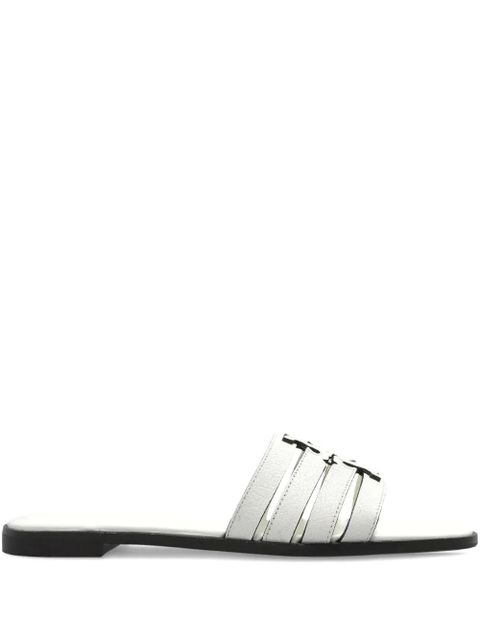 Tory Burch leather flat sandals - White - zdjęcie produktu nr 1