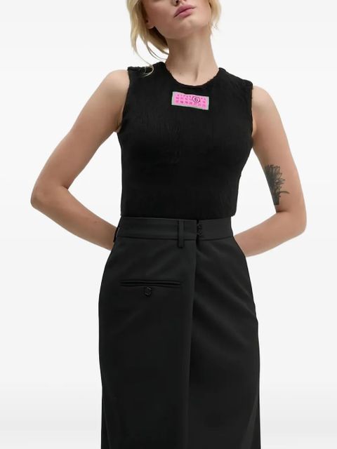 MM6 Maison Margiela Numbers-motif body - Black - zdjęcie produktu nr 1