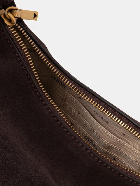 Guess torebka zamszowa AMITA kolor brązowy HWSB95 39720