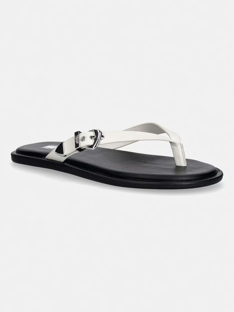 Tommy Jeans japonki damskie skórzane TJW FLAT LEATHER SANDALS - zdjęcie produktu nr 1