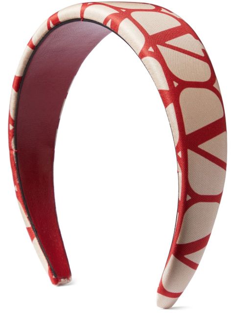 Valentino Garavani Toile Iconographe silk headband - Neutrals