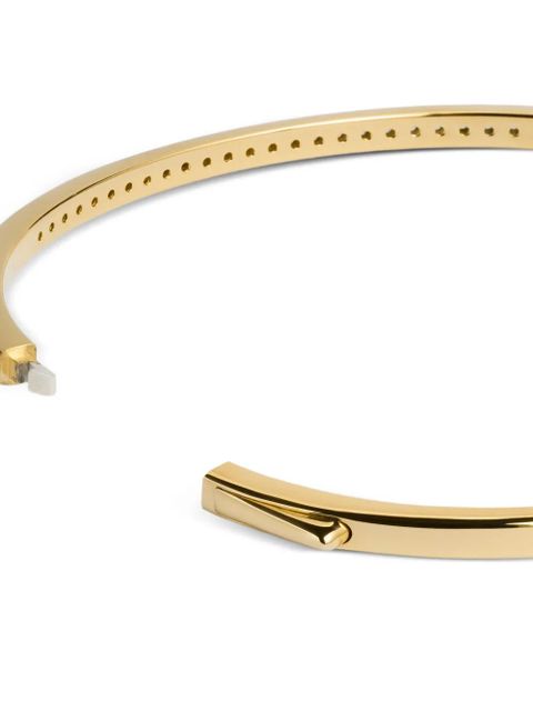 Monica Vinader Essential diamond bangle bracelet - Gold