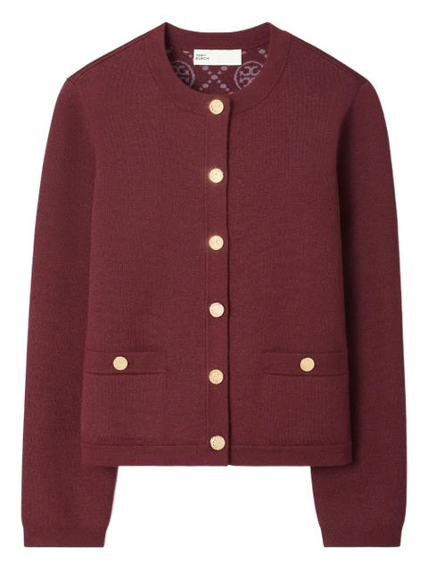Tory Burch Kendra pockets button cardigan - Red - zdjęcie produktu nr 1