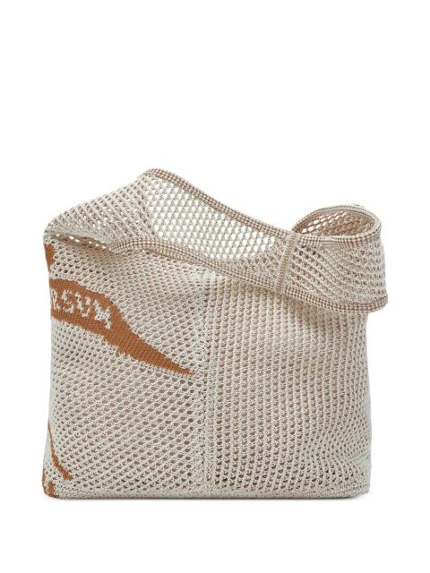 Burberry large EKD Crochet tote bag - White