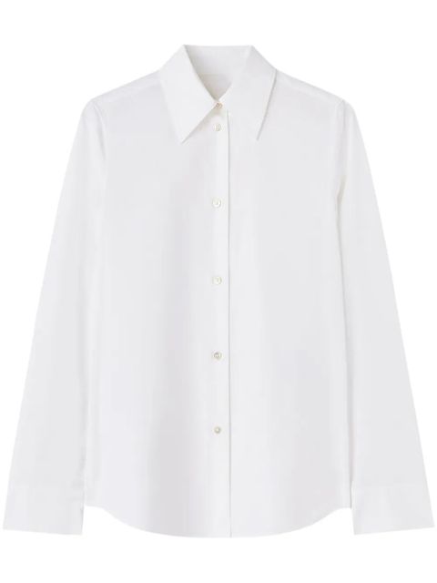 Jil Sander long-sleeve cotton shirt - White - zdjęcie produktu nr 1