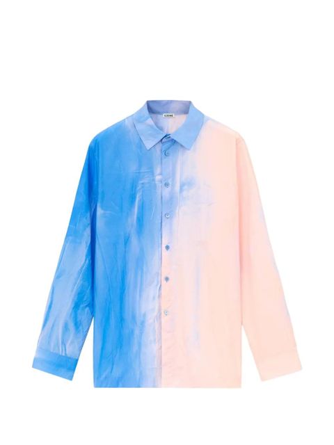 LOEWE gradient-effect long-sleeved shirt - Blue - zdjęcie produktu nr 1
