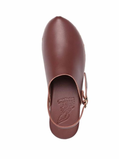 Ancient Greek Sandals Classic Closed 70mm studded clogs - Brown
