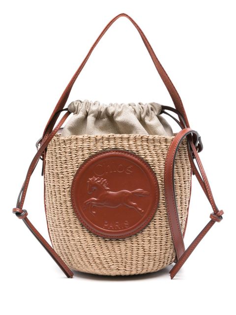 Chloé small Horse Medal bucket bag - Neutrals - zdjęcie produktu nr 1