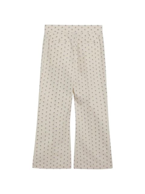 Valentino Garavani floral-print trousers - Neutrals - zdjęcie produktu nr 2