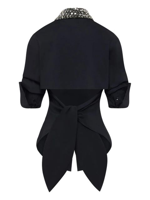 Simon Miller embellished-loch button-up shirt - Black