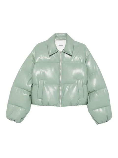 Nanushka adjustable cropped puffer jacket - Green - zdjęcie produktu nr 1