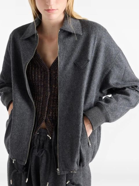 Prada zip-up jacket - Grey