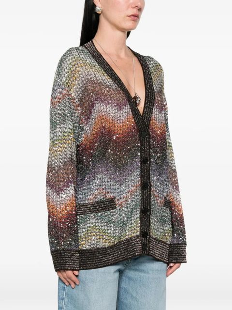 Missoni sequinned cardigan - Brown