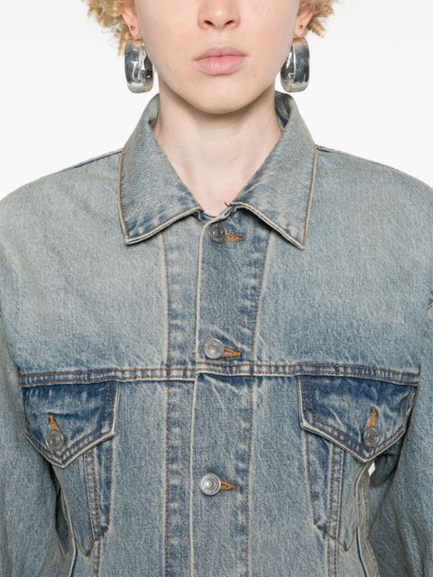 Balenciaga Hourglass denim jacket - Blue