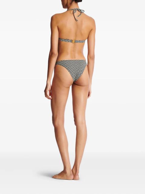 Balmain jacquard-pattern bikini - Black