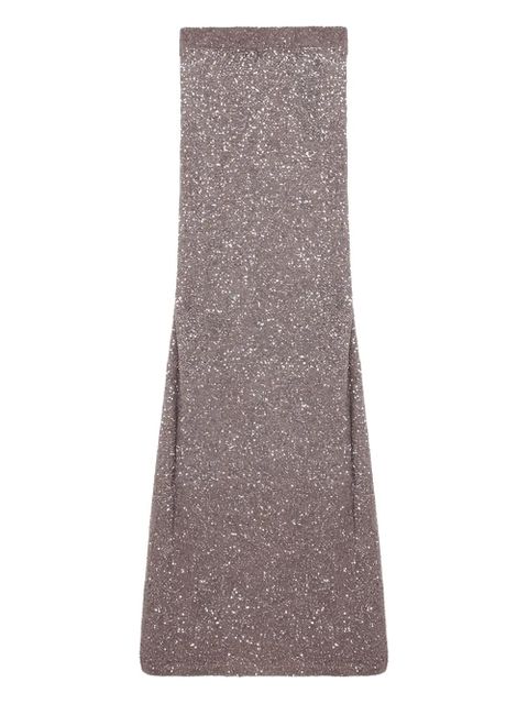 Balenciaga glitter-detailing skirt - Brown - zdjęcie produktu nr 1