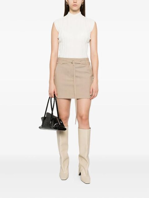 Sportmax wool-blend mini skirt - Neutrals - zdjęcie produktu nr 2