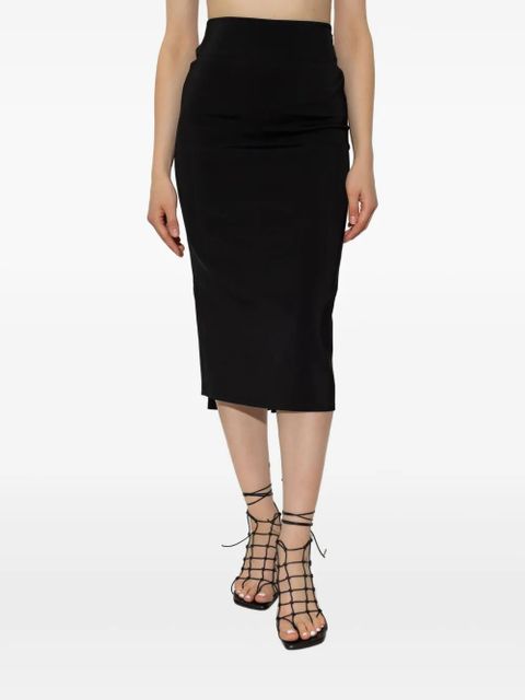 Jacquemus draped midi skirt - Black