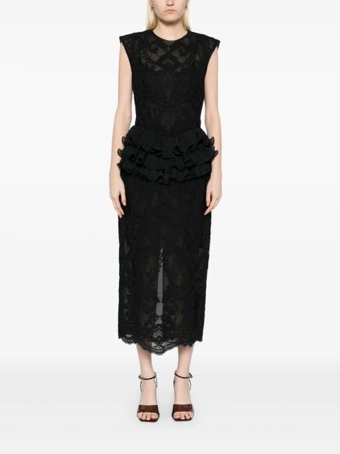 ZIMMERMANN crush lace frill dress - Black - zdjęcie produktu nr 2