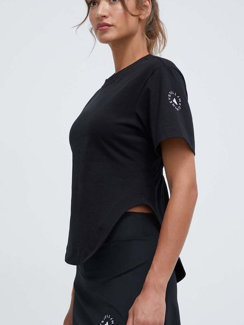 adidas by Stella McCartney t-shirt damski kolor czarny IN3656 - zdjęcie produktu nr 1